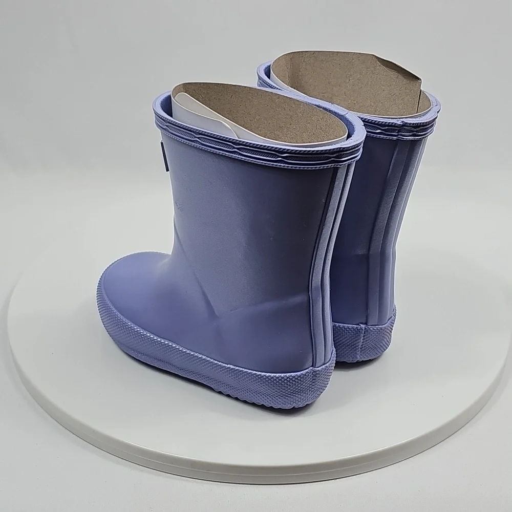 NIB Hunter Toddler First Classic Nebula Rain Boots Iridescent Purple Lavender 5